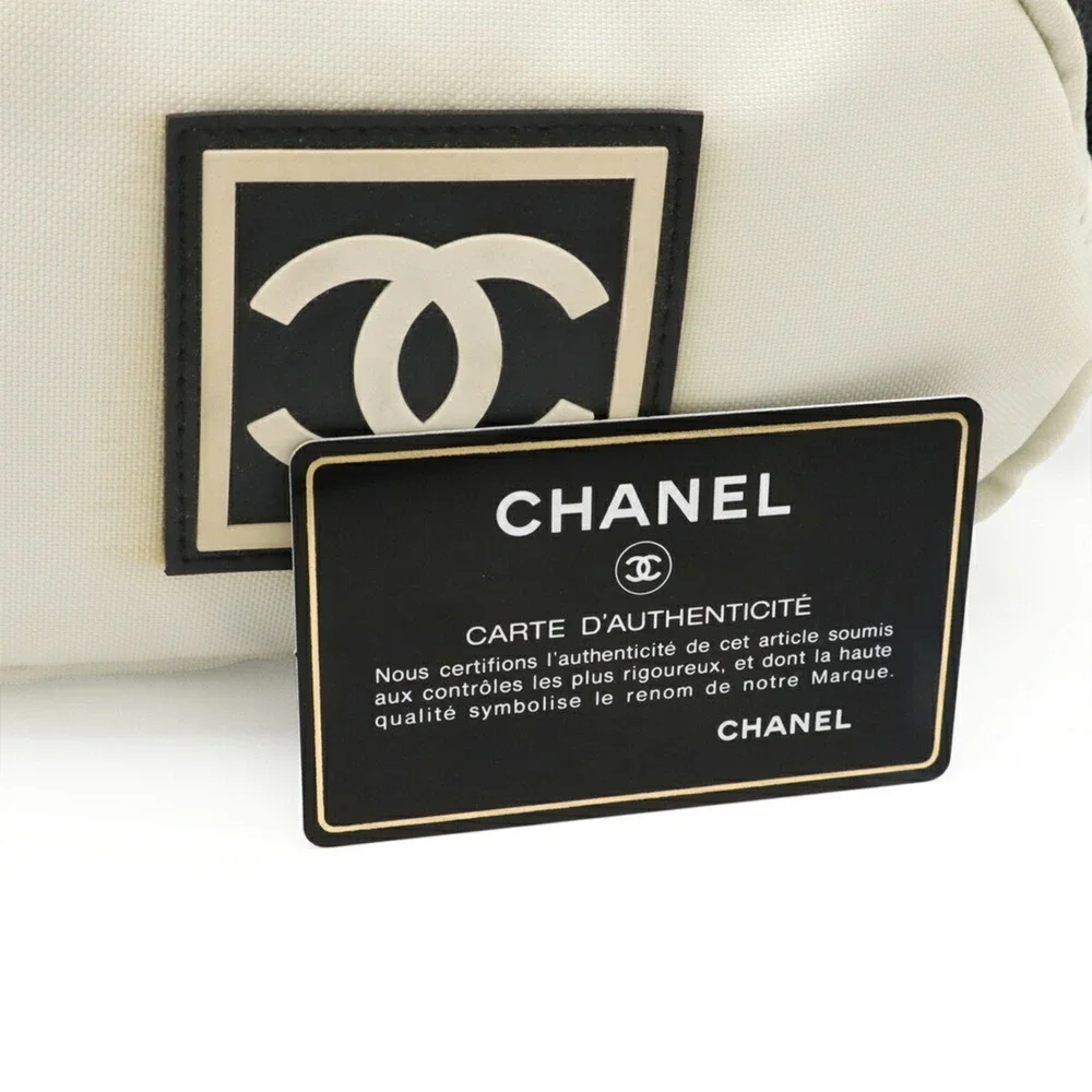 CHANEL Black Logo Fanny Pack